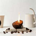 CouldNook Coffee Bean Scented Candle - Rounded Form And Deep Center Groove