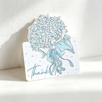CouldNook Floral Thank You Card - Bouquet Artwork And Script Lettering