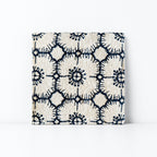 CouldNook Floral Embroidered Cotton Linen Coaster - Double Layers