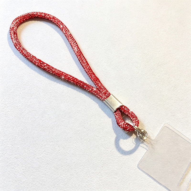 CouldNook Rhinestones Set Phone Strap with Figure-Eight Links