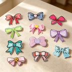 CouldNook Bow Embroidered Patch - Assorted Colors and Shapes