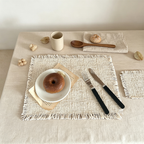 CouldNook Fringe Drink Coaster - Warm Table Accent