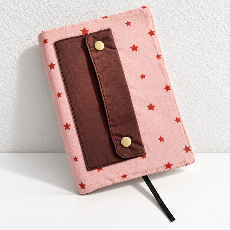 CouldNook Fabric Notebook Cover - Snap Pen Pocket Panel