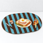 CouldNook Printed PVC Placemat - Patterned Oval and Rectangular Designs