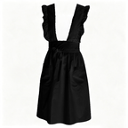 CouldNook Ruffle Strap Apron - Simple Full Kitchen Coverage