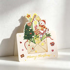 CouldNook Christmas Greeting Card - Shaped Holiday Scenes And Foil Accents
