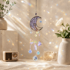 CouldNook Amethyst Moon Window Suncatcher - Crystal Drop Strands