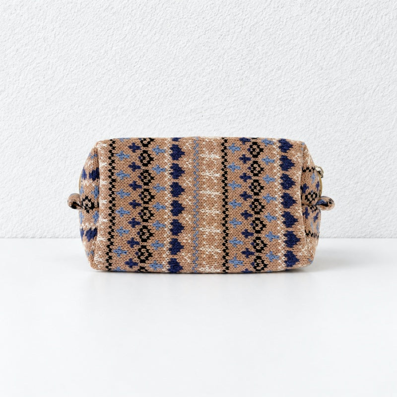 CouldNook Patterned Cosmetic Pouch - Winter Motifs and Zip Closure