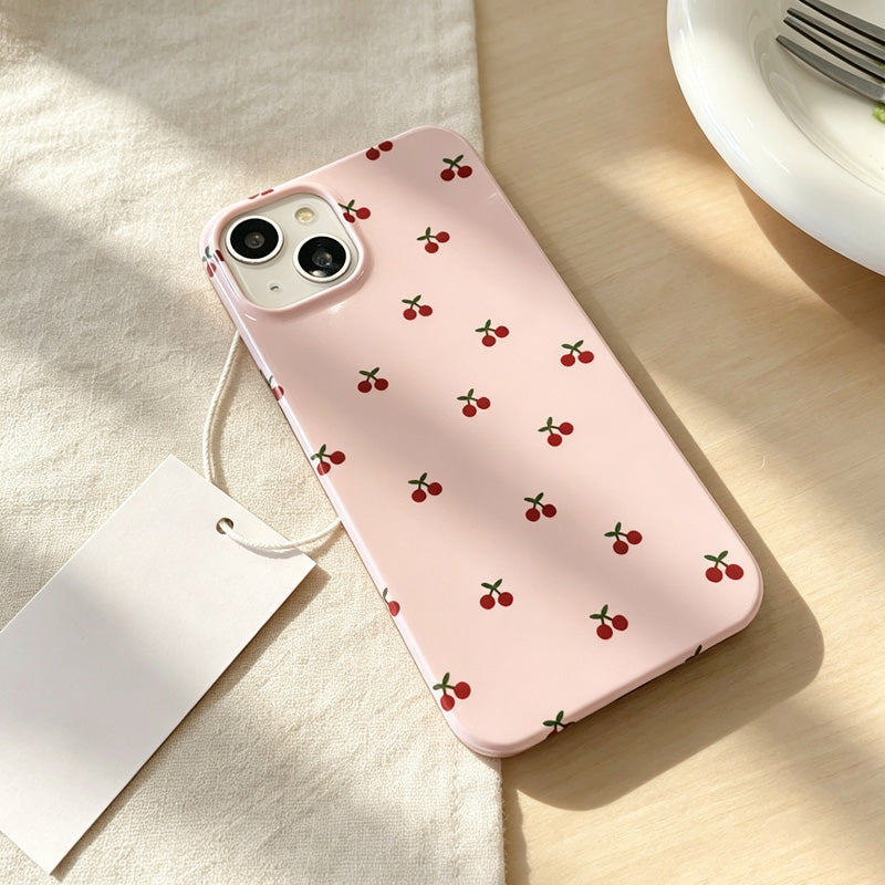 CouldNook  iPhone 17 Series 2-in-1 Cherry Print Phone Case - Smooth Base Cover