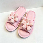 CouldNook Floral Slide Slippers - Four Soft Pastel Colors