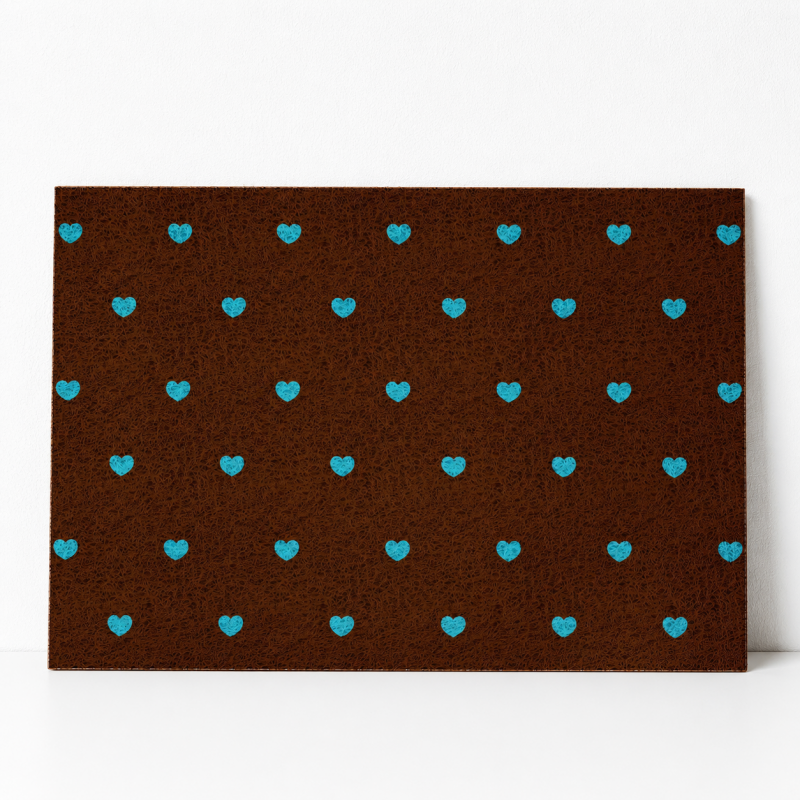 CouldNook Heart Print Entrance Mat - Five Color Choices