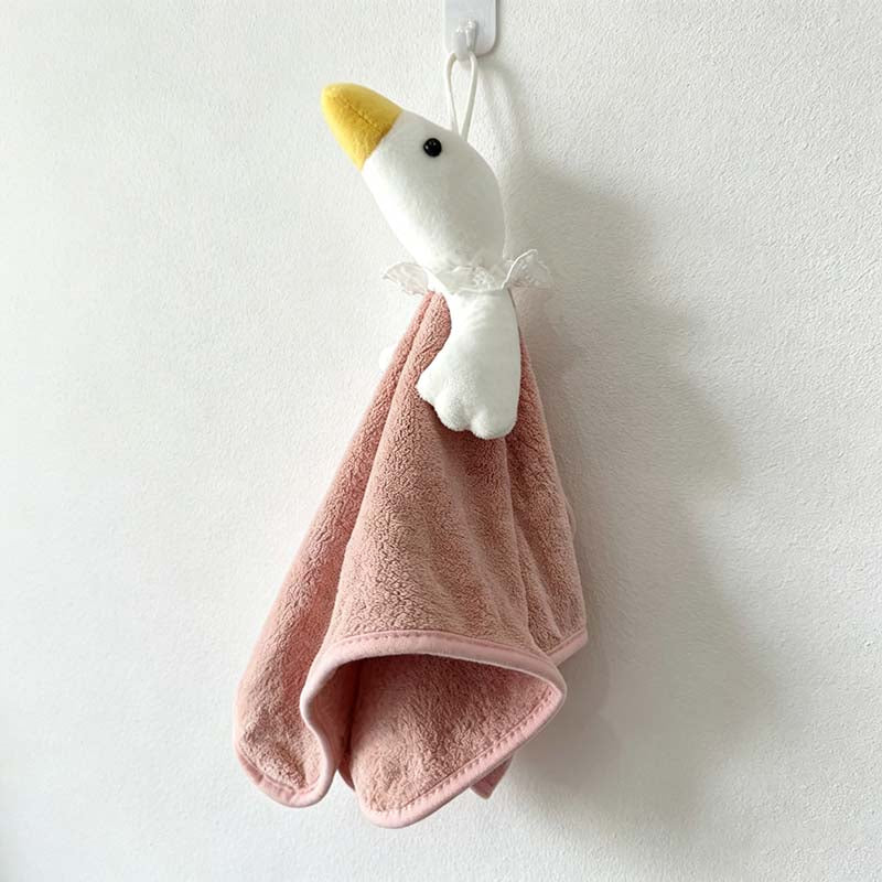 CouldNook Goose Hanging Hand Towel - Plush Character Loop
