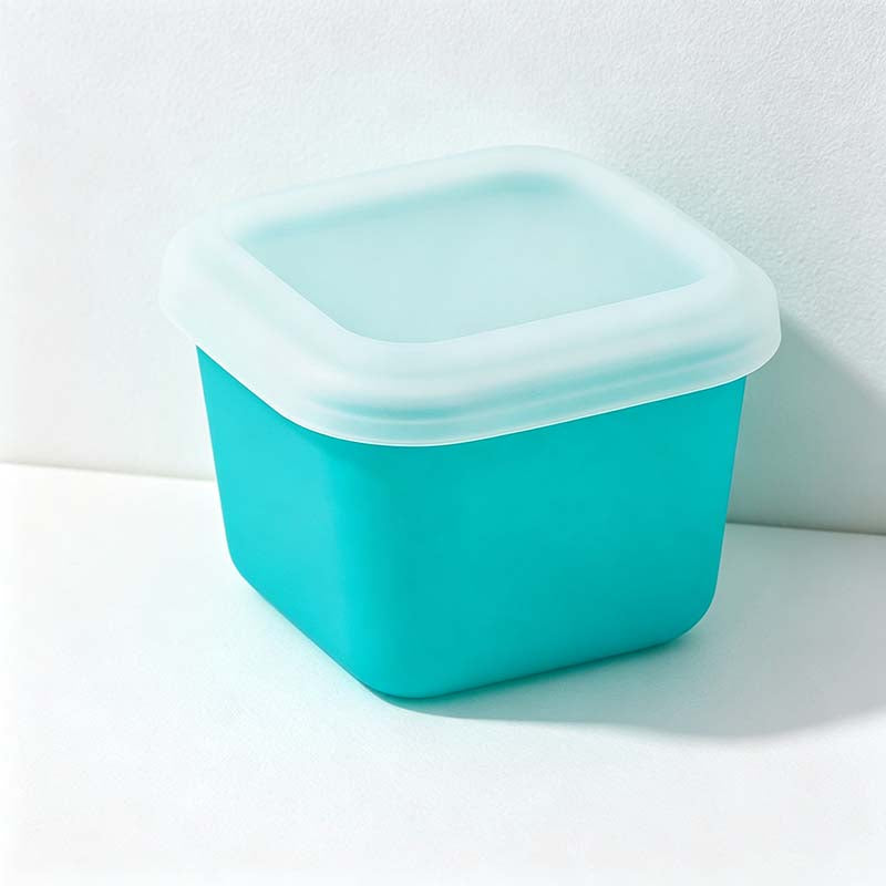 CouldNook Silicone Snack Freezer Cup - Square Lidded Container