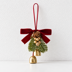 CouldNook Christmas Bell Hanging - Bow Wreath And Tree Design Choices