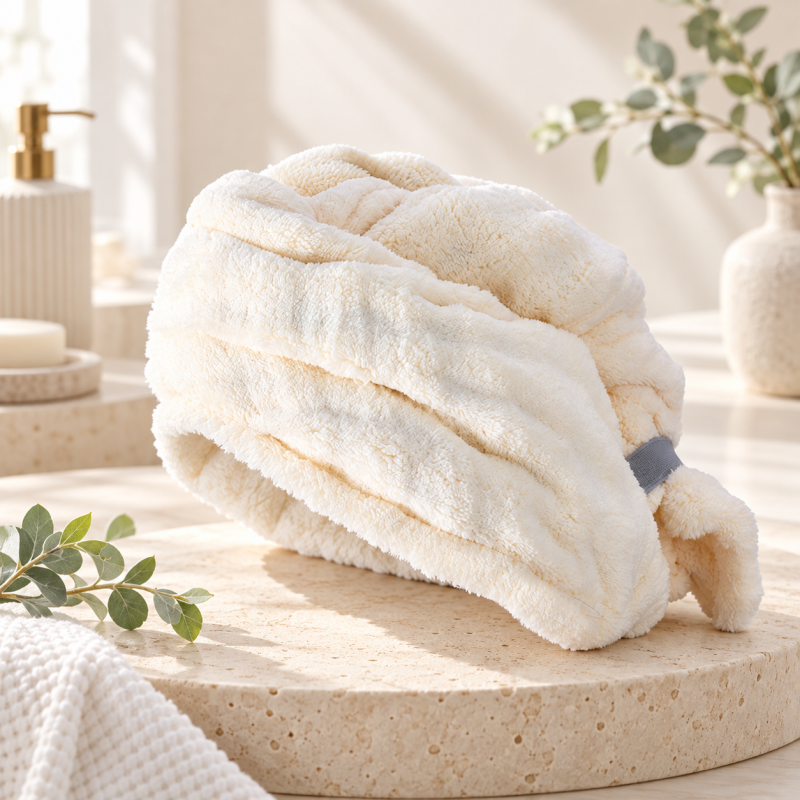 CouldNook Hair Drying Wrap - Raised Bubble Texture