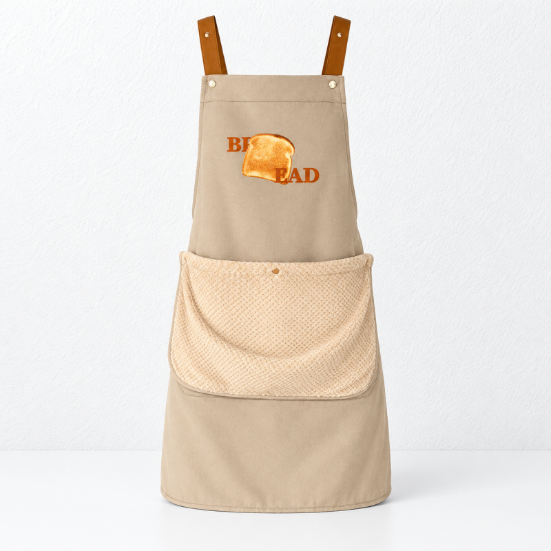 CouldNook Hand-Wipe Kitchen Apron - Convenient Absorbent Side Panels