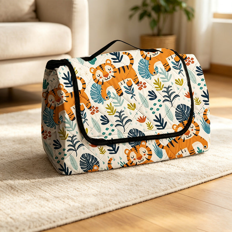 CouldNook Illustrated Game Picnic Mat - Foldable Family Design