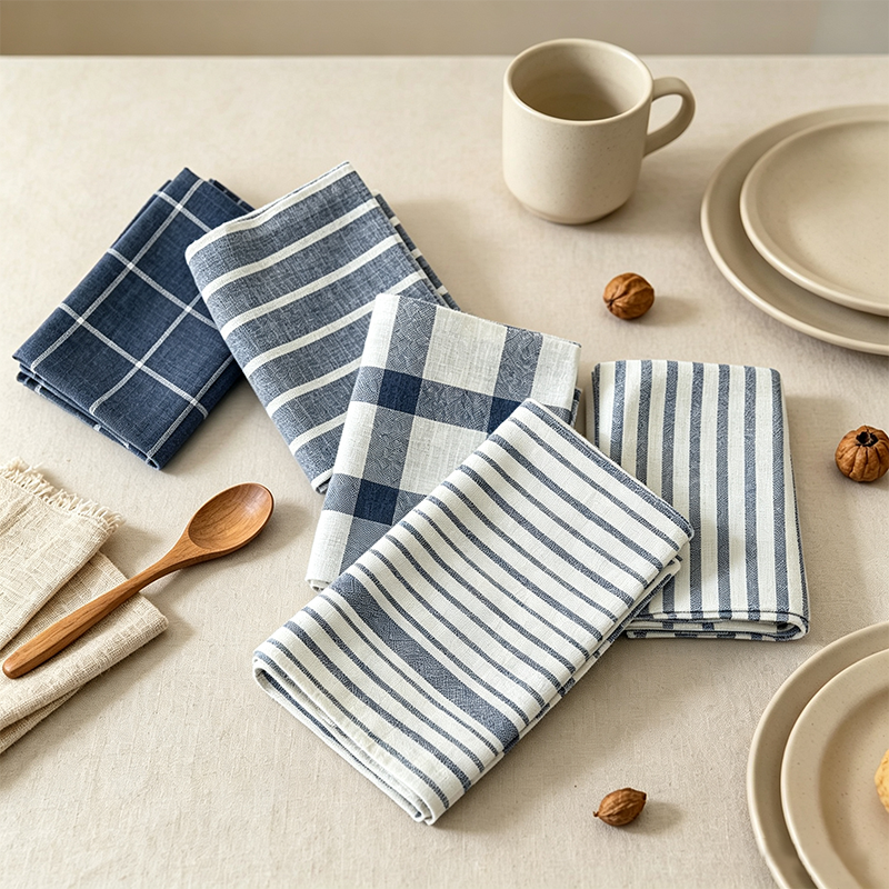 CouldNook Checked Tea Towel - Everyday Kitchen Cloth