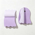 CouldNook Pastel Ghost Sticky Notes - Simple Face and Scalloped Shape