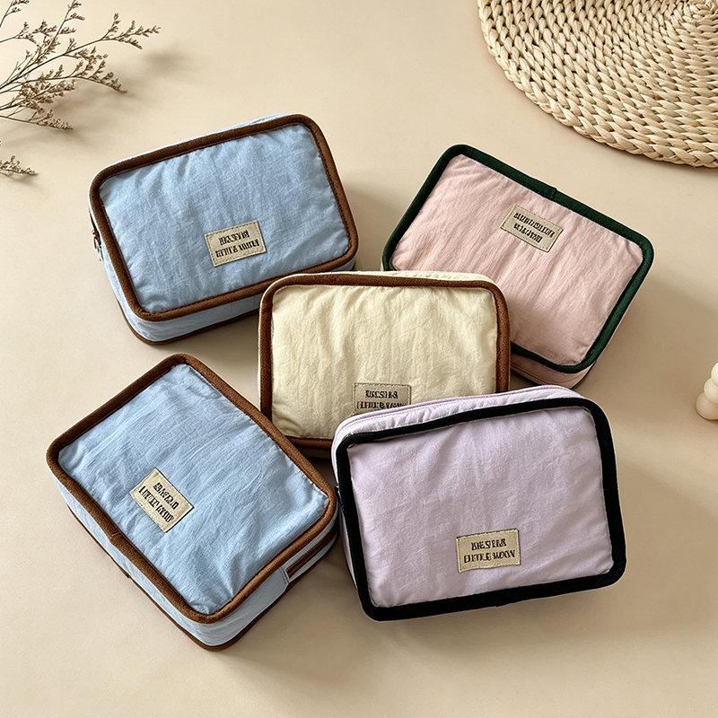 CouldNook Color Block Cosmetic Bag - Vanity Storage Accent