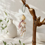 CouldNook Seashell Bag Charm - Coastal Lace Keychain