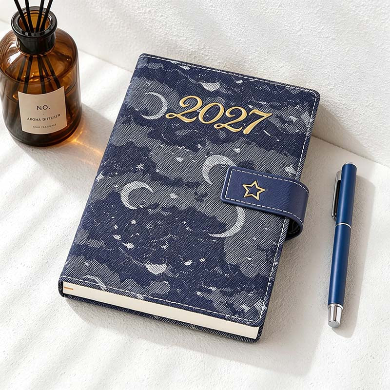 CouldNook 2027 Celestial Planner - Denim Snap Cover Collection