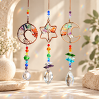 Tree of Life Hanging Glass Suncatcher