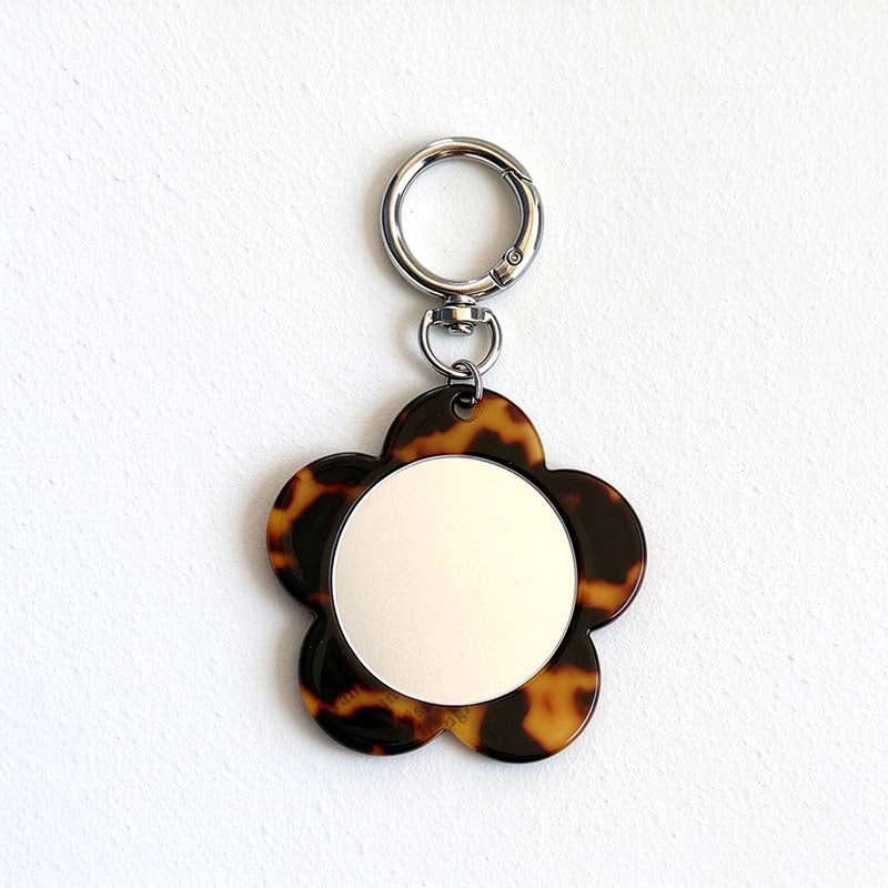 CouldNook Flower Mirror Bag Charm - Rounded Petal Frame
