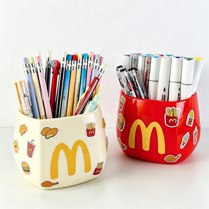 CouldNook M-Logo Magnetic Fridge Box - French Fry Clips