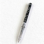 CouldNook Star Print Gel Pen - Clear Barrel And Ribbed Grip