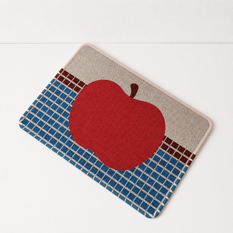 CouldNook Printed Floor Mat - Fruit and Geometric Designs