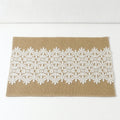 CouldNook Jute Lace Table Runner - Aesthetic Vintage Placemat