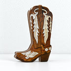CouldNook Cowboy Boot Wall Flower Holder - Western Shape and Opening