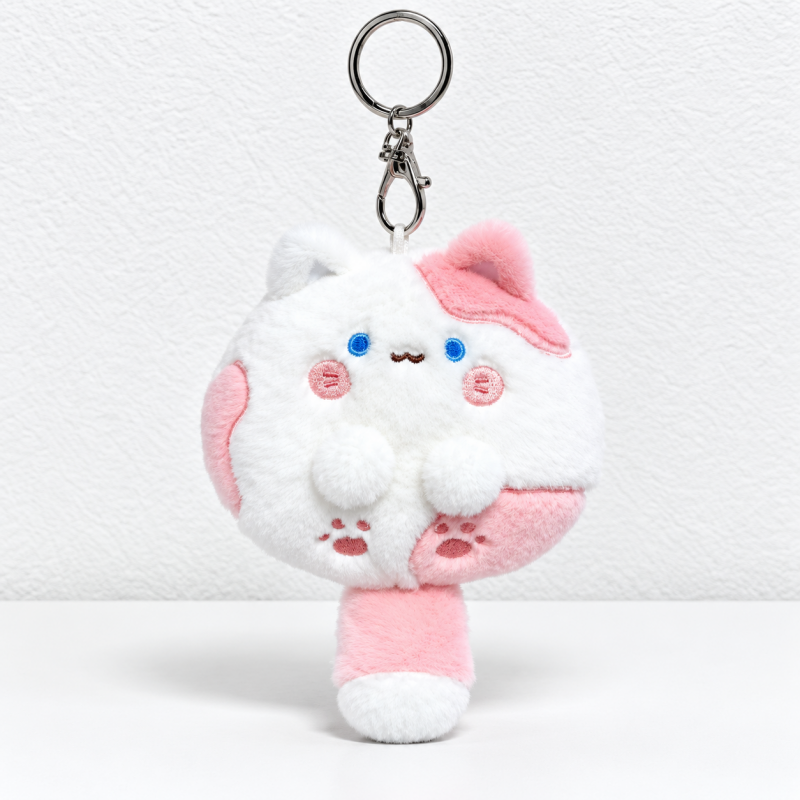 CouldNook Plush Cat Charm - Rounded Body and Dangling Tail Detail