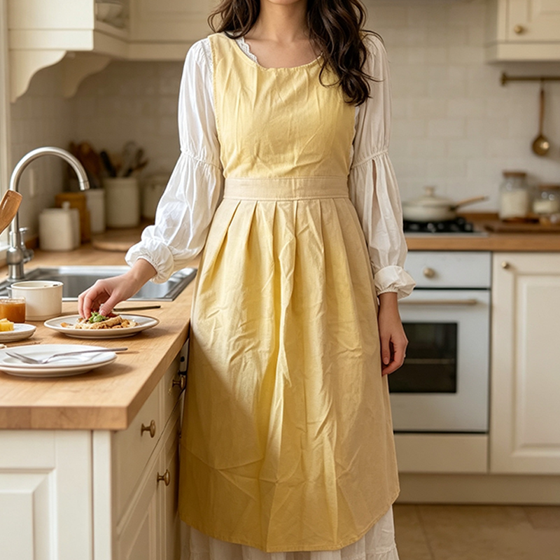 CouldNook Solid Crossback Apron - Gathered Everyday Kitchen Layer
