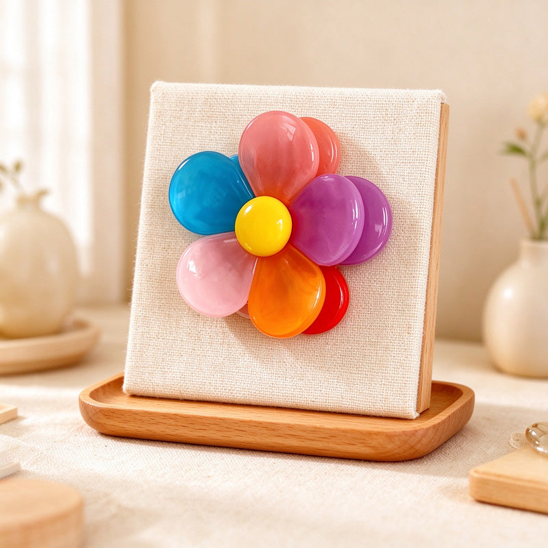 CouldNook Flower Magnetic Bag Clip Set - Five Removable Colorful Petals