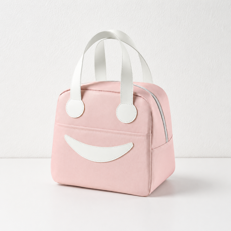 CouldNook Smiley Lunch Bag - Two Sizes and Contrast Handles