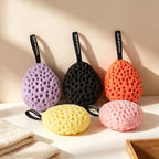 CouldNook Round Honeycomb Bath Sponge - Colorful Hanging Scrubber
