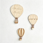 CouldNook Wooden Balloon Wall Decoration - Three-Piece Nursery Set
