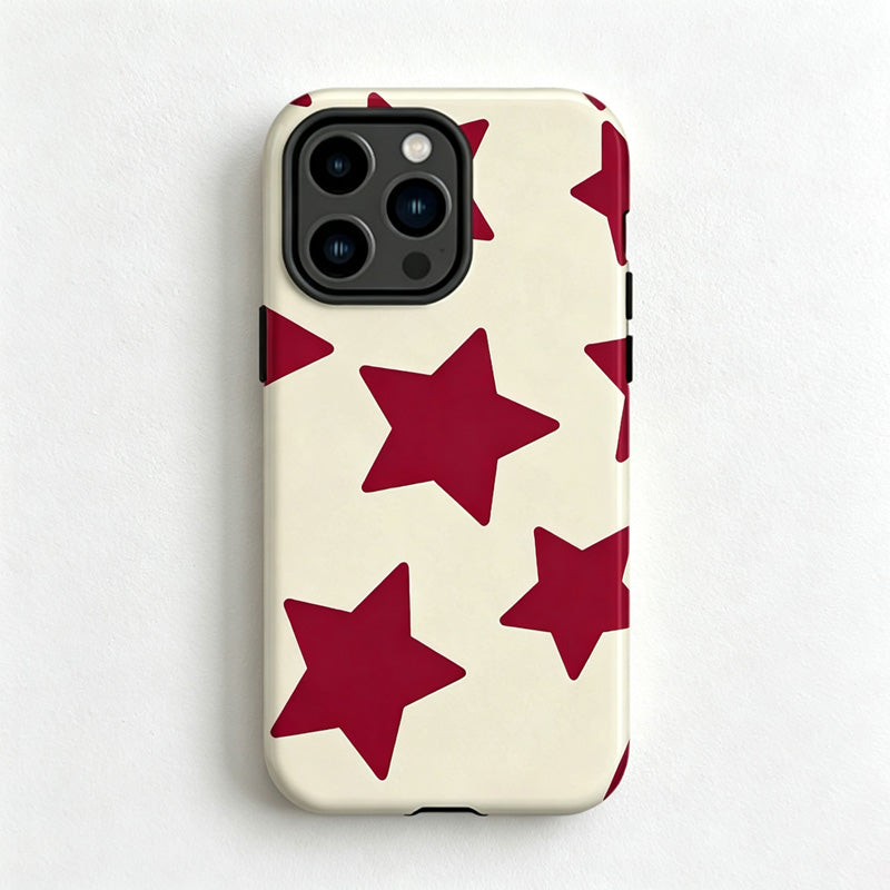 CouldNook  iPhone 17 Series 2-in-1 Bold Star Print Phone Case - Statement Pattern Cover