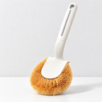 CouldNook Coir Pot Brush - Curved Neck And Slotted Hanging Handle