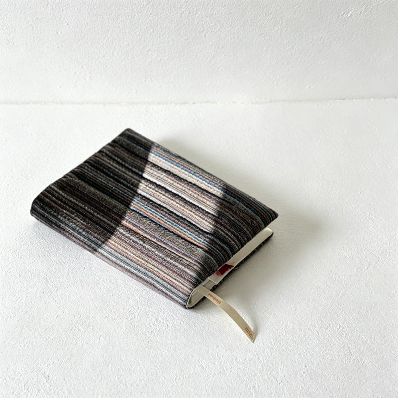 CouldNook Fabric Book Cover - Fine Stripes and Flexible Wrap Design