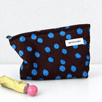 CouldNook Dot Pattern Cosmetic Pouch - Ribbed Texture and Zipper