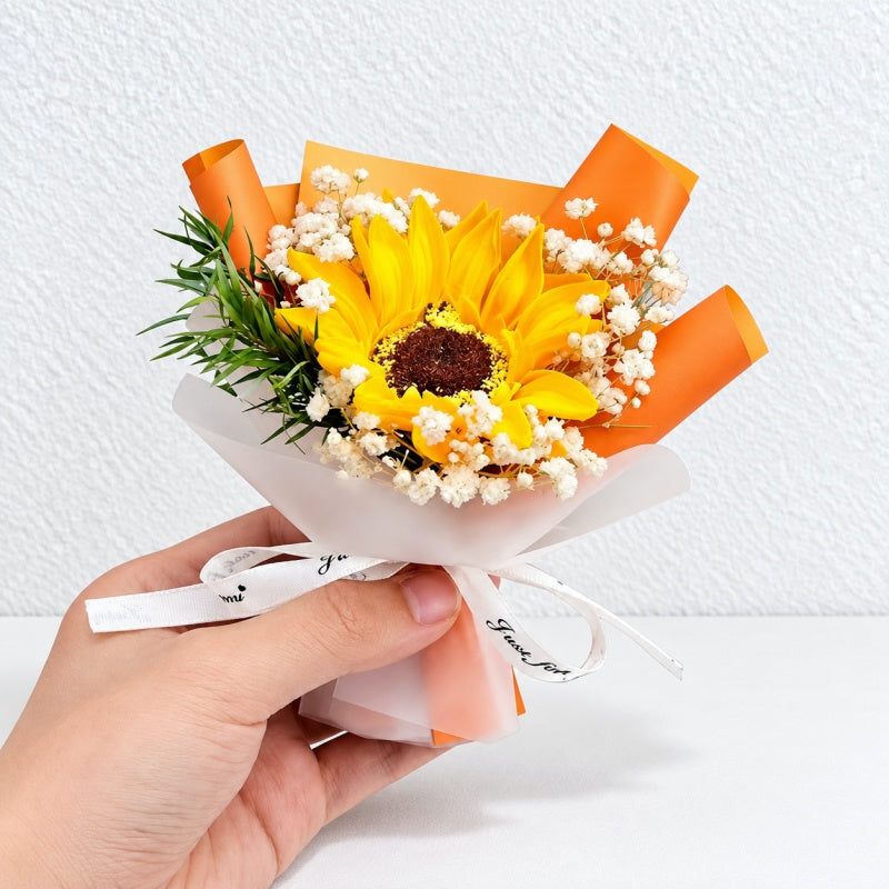 CouldNook Sunflower Car Fragrance Bouquet - Ribbon Wrapped