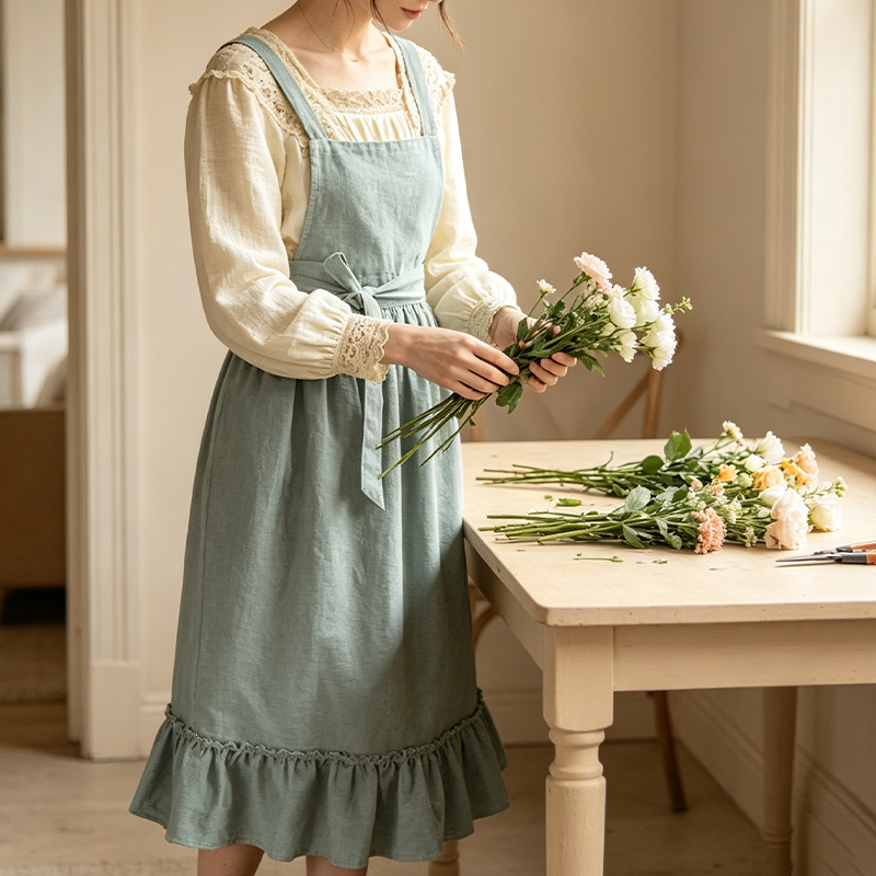 CouldNook Ruffled Apron - Kitchen Wear Accent