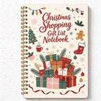 CouldNook Christmas Shopping Planner - Spiral Binding And Gift Budget Pages