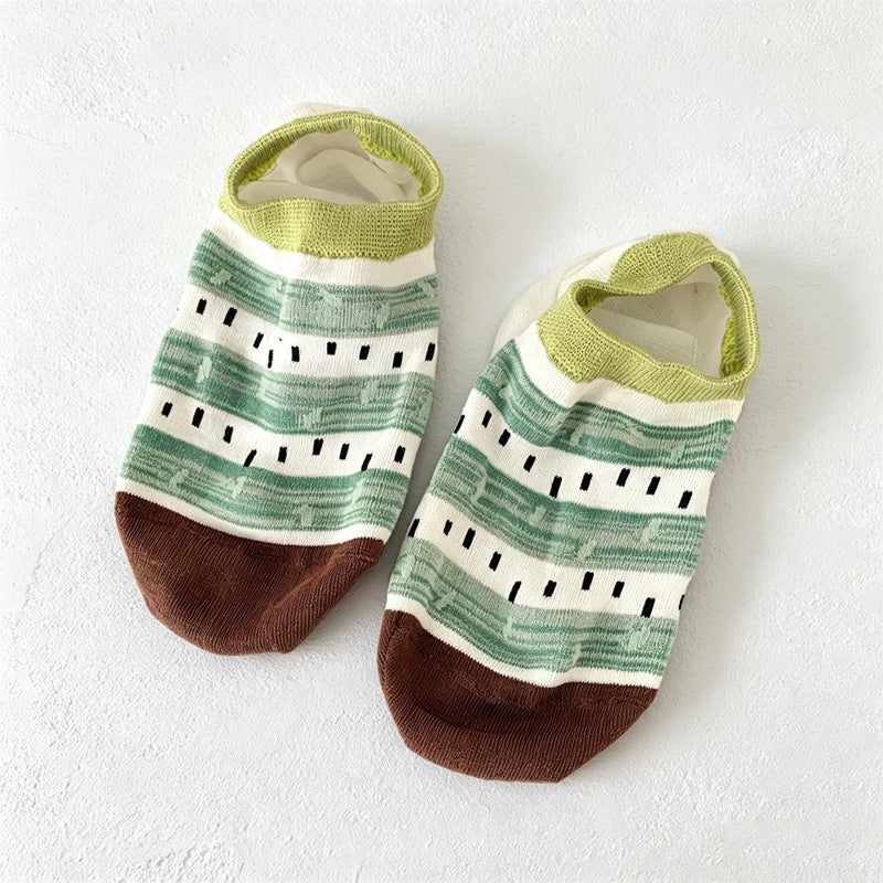 CouldNook Printed No-Show Socks-Low Cut Opening