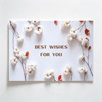 CouldNook Floral Greeting Card - Botanical Wishes Message Designs