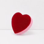 CouldNook Heart Cleaning Sponge - Burgundy Kitchen Scrubber Shape