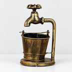 CouldNook Decorative Iron Ashtray - Bucket Bowl And Sculpted Upright Detail